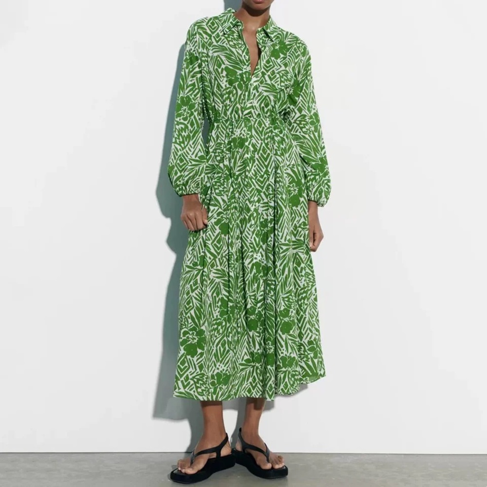 Zara printed dress
